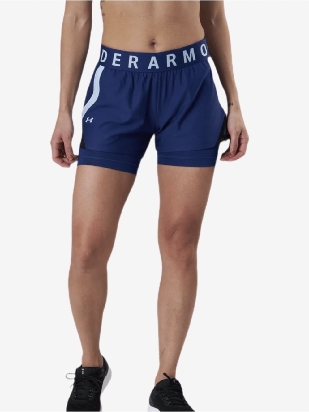 UNDER ARMOUR PLAY UP 2-IN-1 BLUE PERFORMANCE SHORTS